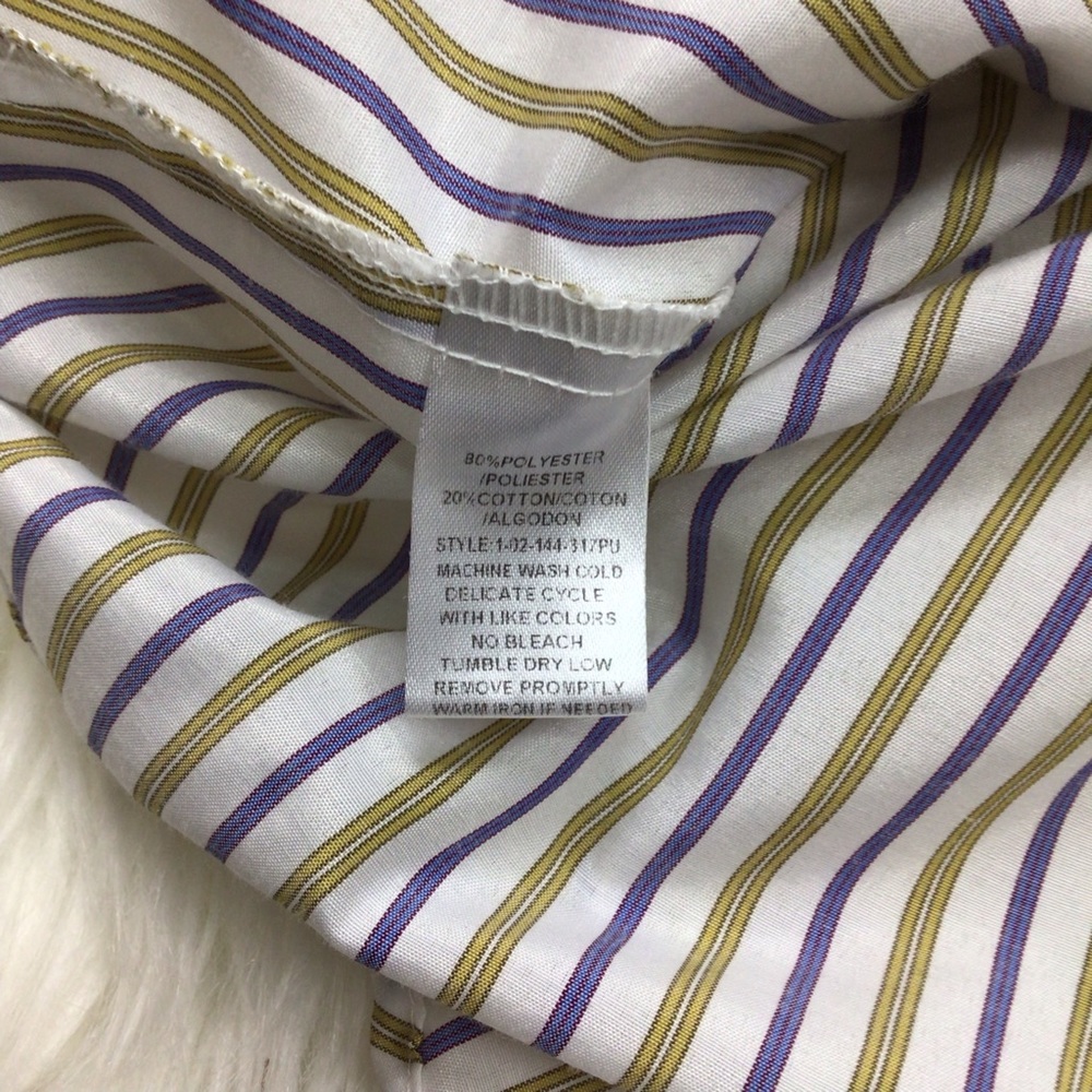 Vtg Roper Pearl Snap Striped Western Rodeo - Picture 5 of 7